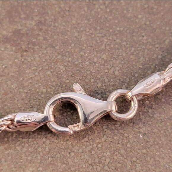 1922 Peace Dollar Sterling Pendant 30" Rope Chain Necklace - Picture 8 of 8